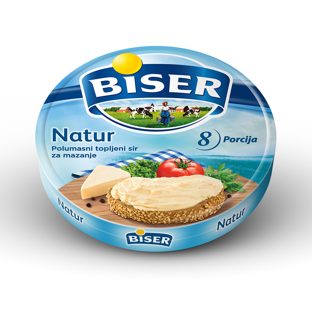 Sir topljeni Biser natur 280gr